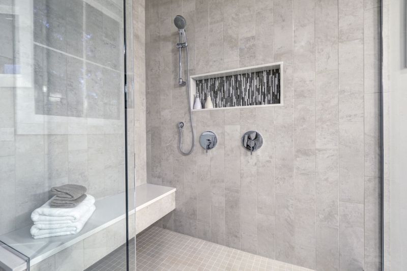 Sleek Shower Niche with Lighting